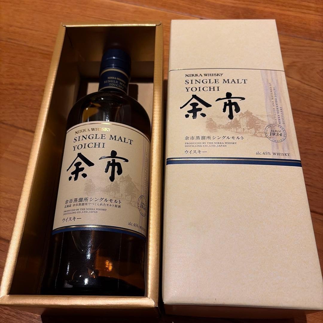 NIKKA YOICHI 余市　シングルモルトウイスキー　箱付き