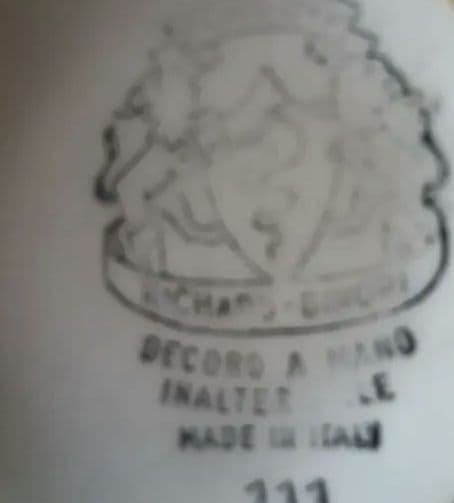 イタリア製リチャードジノリ　食器セット（皿2枚、ボール2つ、お砂糖入れ）