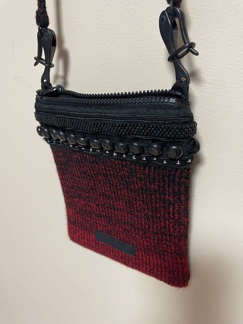 undercover 09aw EARMUFF グラデーション　ニット　ポーチ