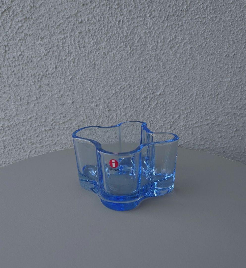アアルト 55mm キャンドルホルダー アクア イッタラ