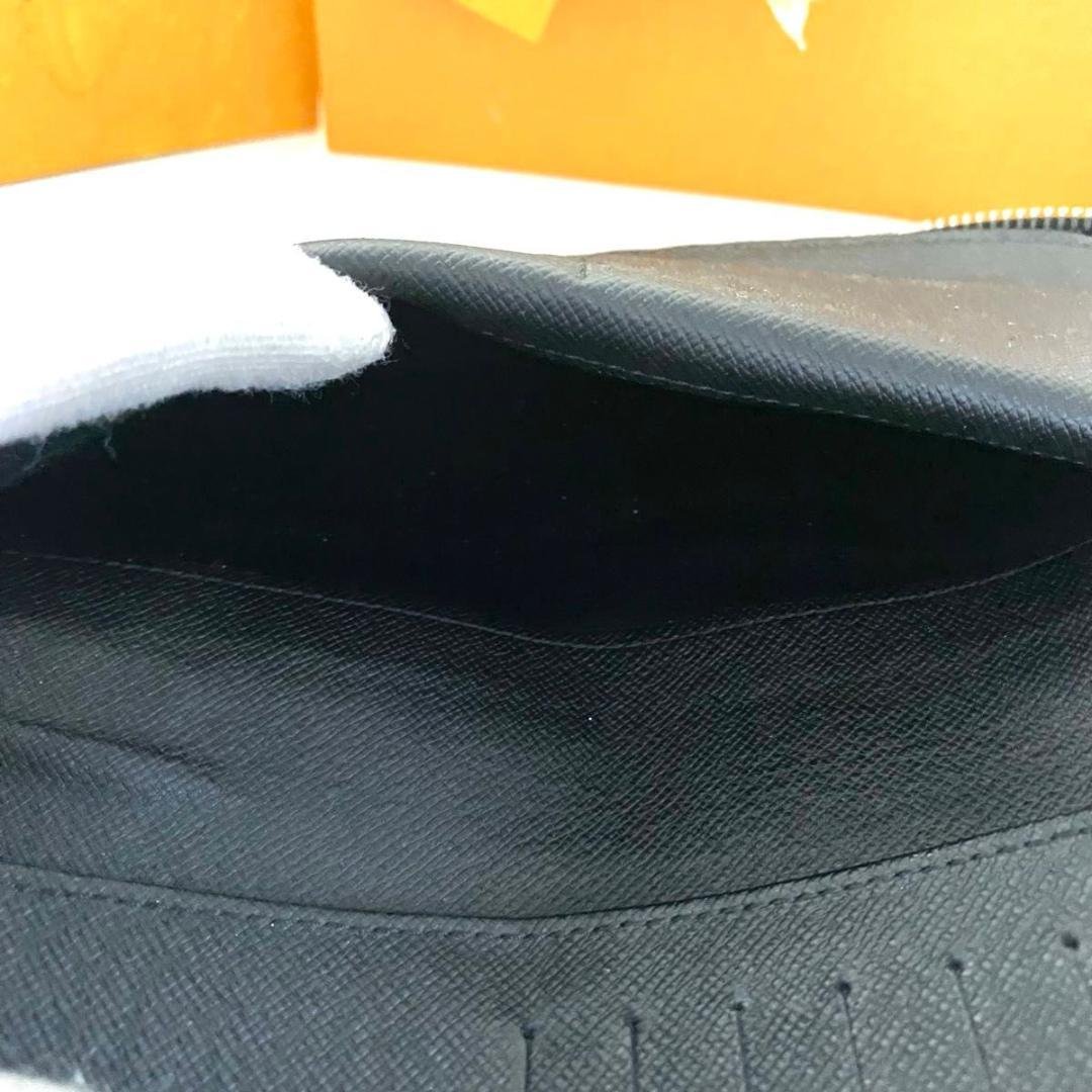 ルイ ヴィトン◎ヴェルティカル ダミエ グラフィット ラウンドファスナー 黒