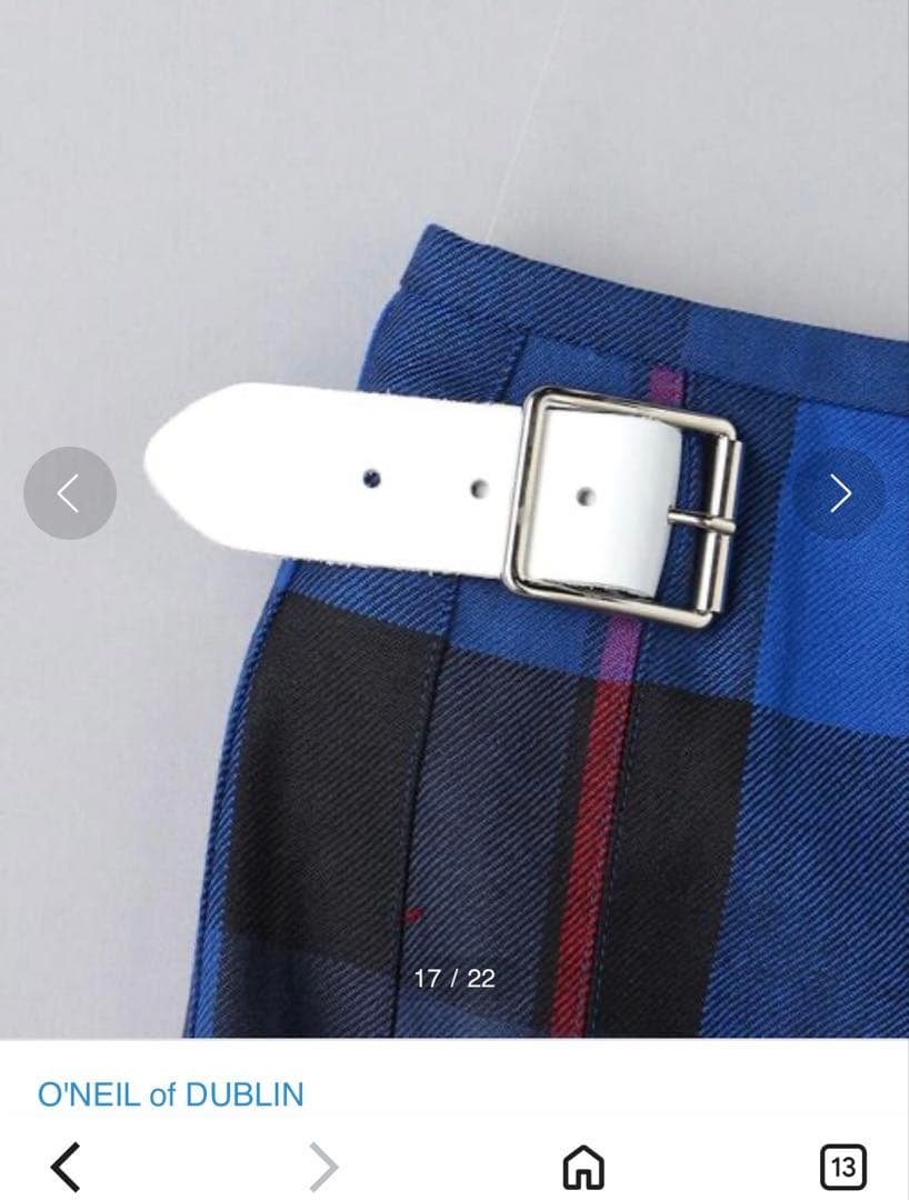 新品 O’NEIL OF DUBLIN オニールオブダブリン キルトスカート