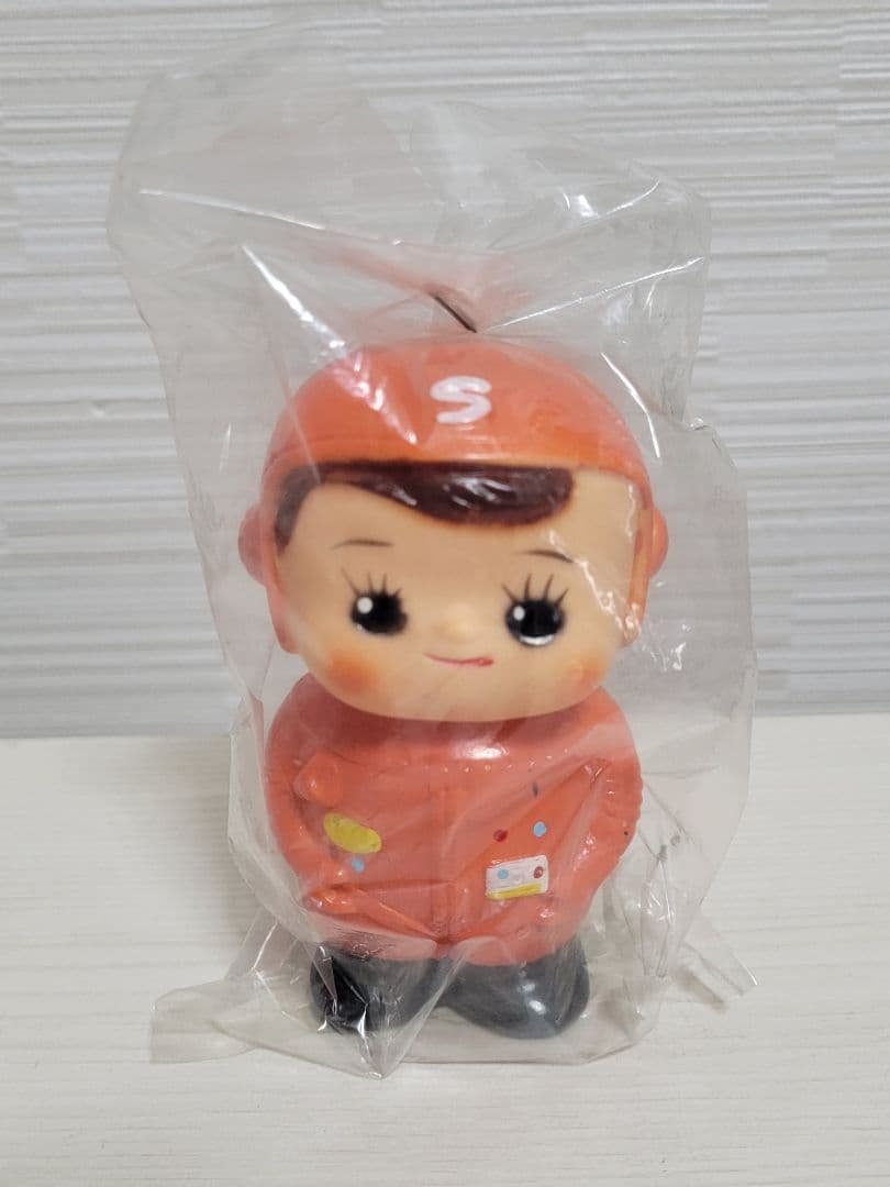 当時物 滋賀銀行 しがちゃん ソフビ貯金箱　宇宙服 昭和レトロ