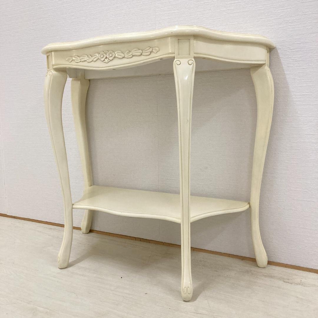 アンティーク調　彫刻　猫脚　コンソールテーブル