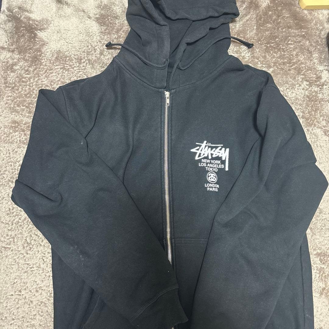 stussyジップパーカー