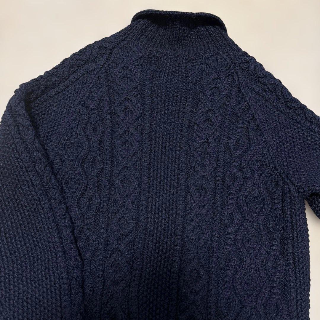 【美品】INVERALLANインバーアラン3Aネイビー メンズ M カーディガン