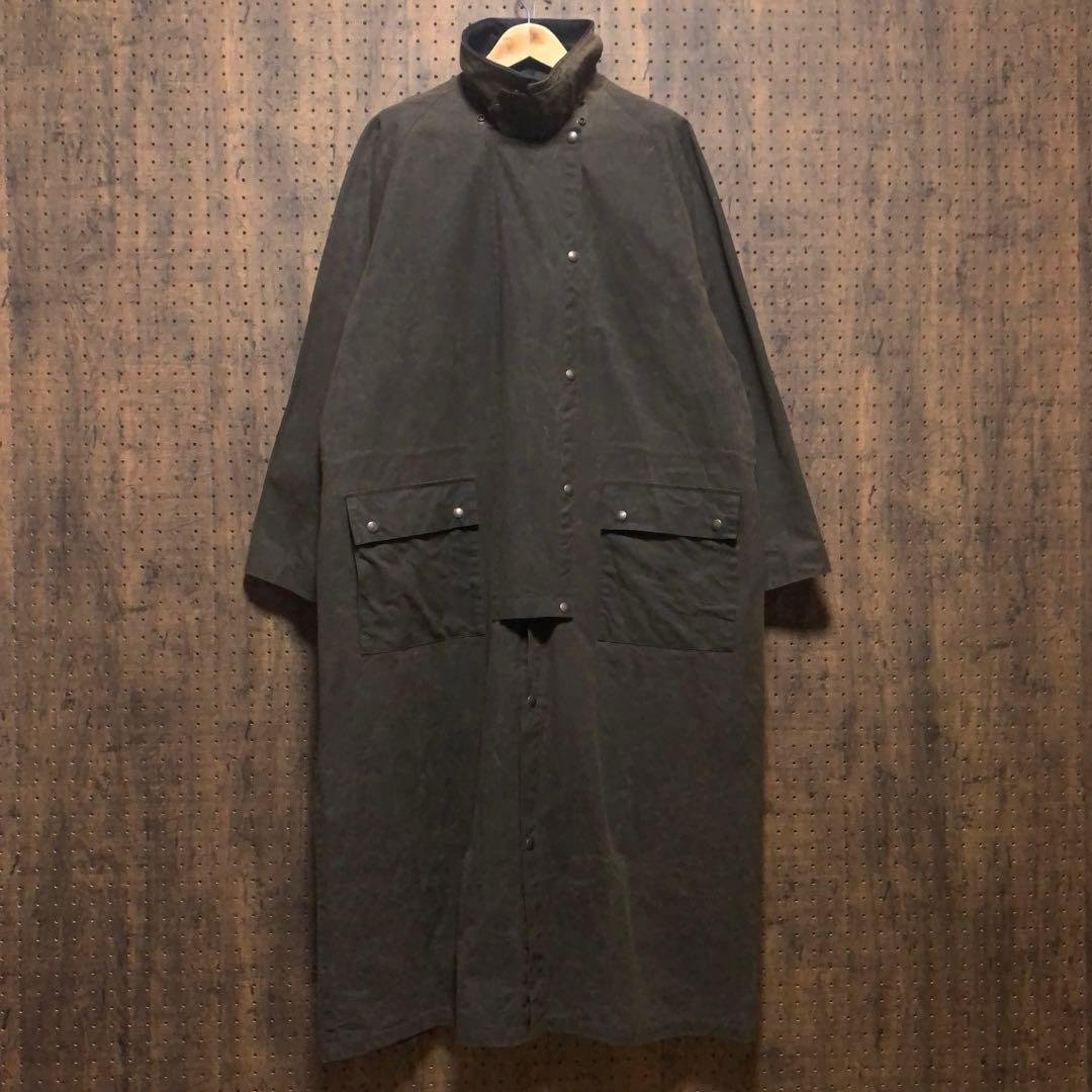 カナダ製　ダスターコート　オイルドジャケット　ドローバーコート　茶　rwm72