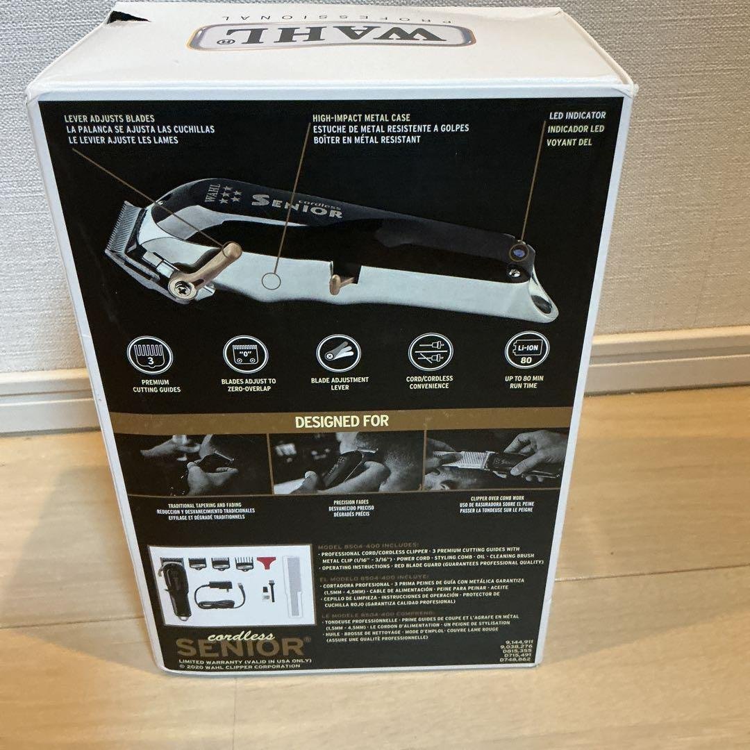 未使用品WAHL ウォール コードレス シニア SENIOR