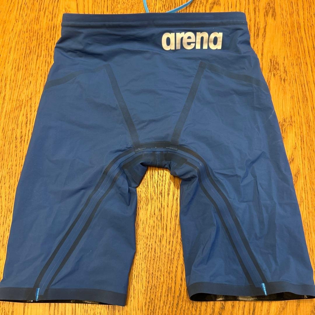 値下げ不可　arena 競泳水着 ネイビー ウエスト紐付き