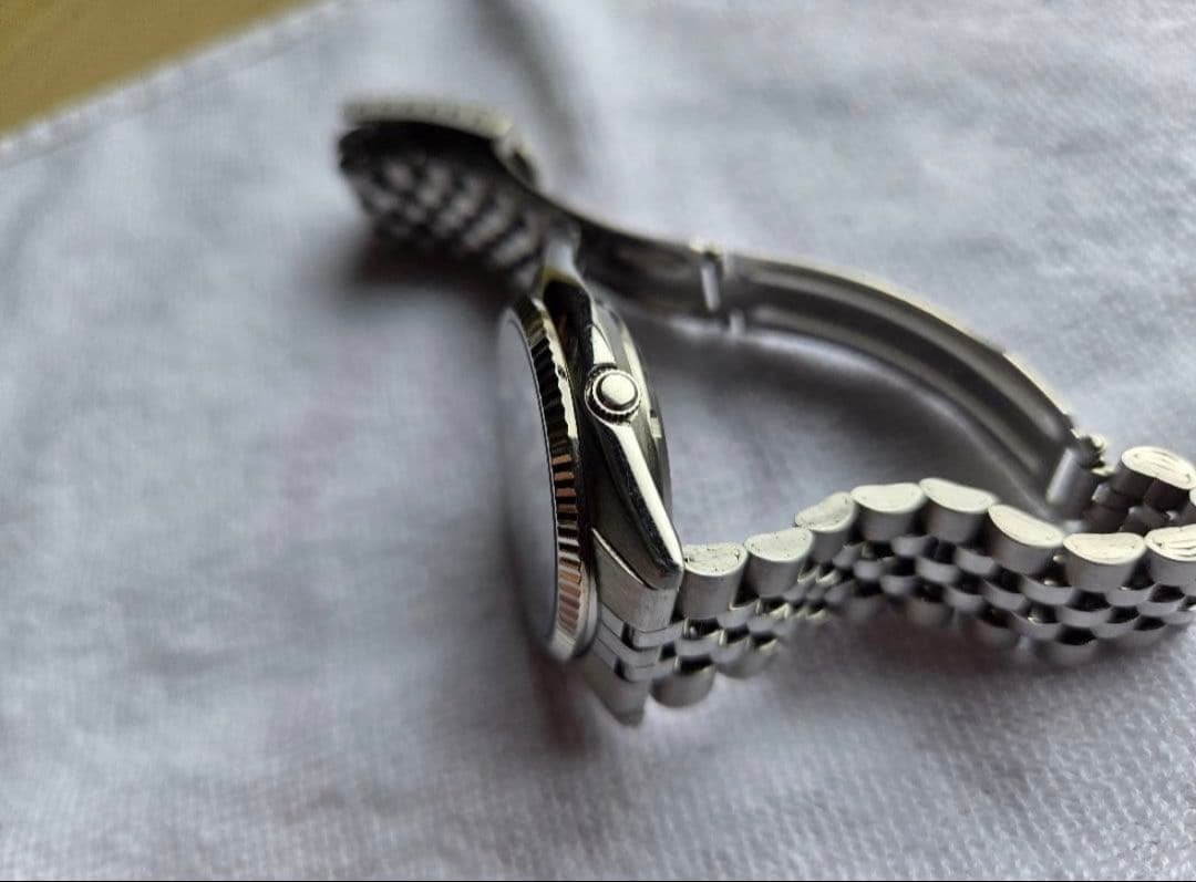 【美品】Seiko 自動巻き シルバー 時計