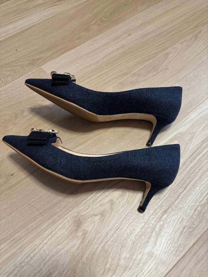 Jimmy Choo 紺色（ネイビー）ハイヒール　36 1/2 24cm相当JC