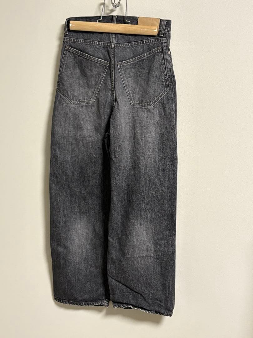 ok.soon オクスン original wide denim　black 1