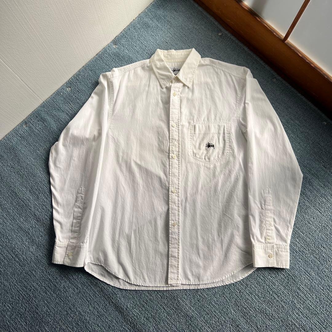 old Stussy 長袖シャツ Mサイズ usa製　90s