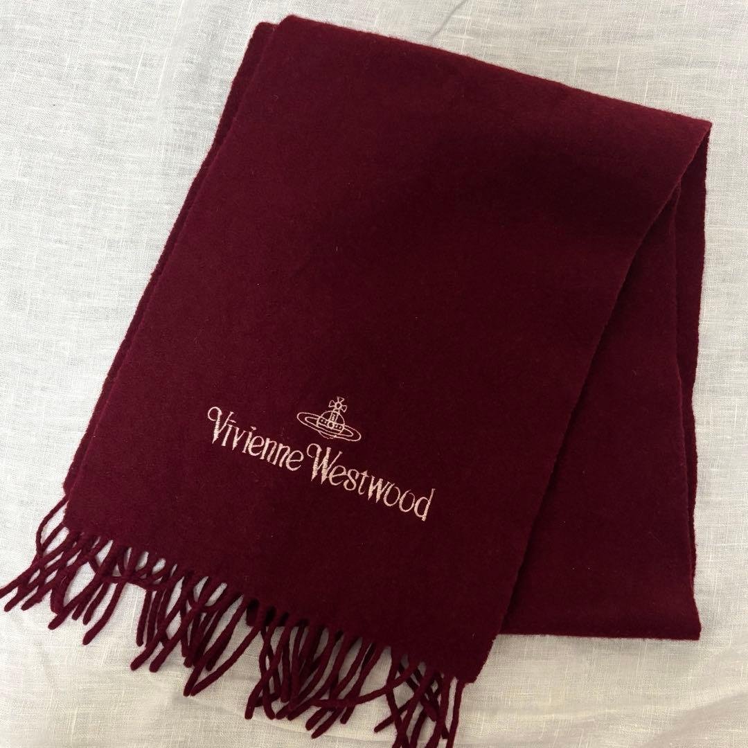 Vivienne Westwood ヴィヴィアン マフラー 赤 ワインレッド