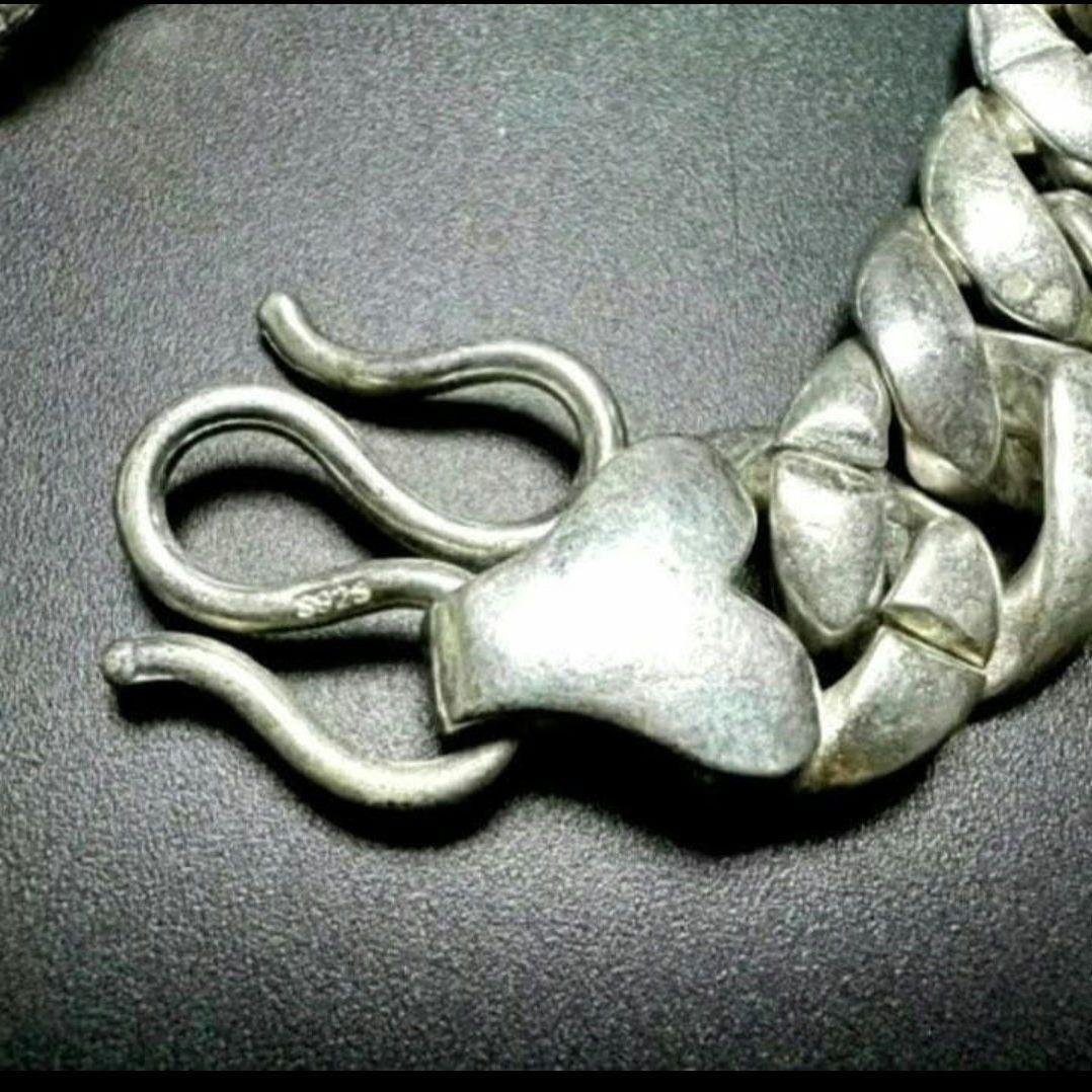 S925刻印喜平マイアミキューバンネックレス