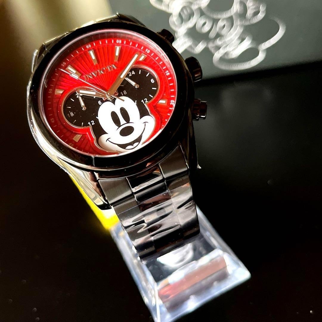 ◆Disney◆INVICTA/ミッキーマウス/ブラック/限定品/メンズ腕時計