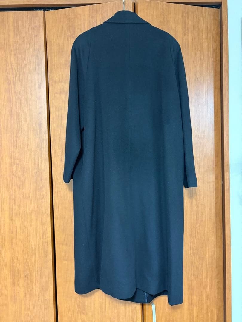黒 系ダブル100%カシミヤ ロングコート　クル子さん専用です