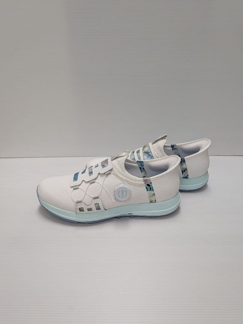 【美品】スケッチャーズ ハンズフリー ゴルフシューズ白/27.0