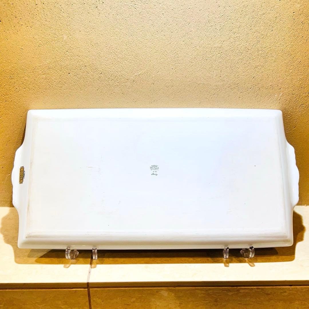 絶版　美品✨　リチャードジノリ　インペログリーン　長方形トレイ　廃版