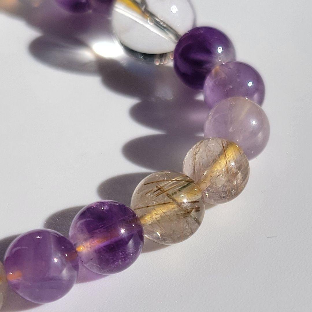 一点物 天然石ブレスレット アイリスクォーツ使用｜PONO