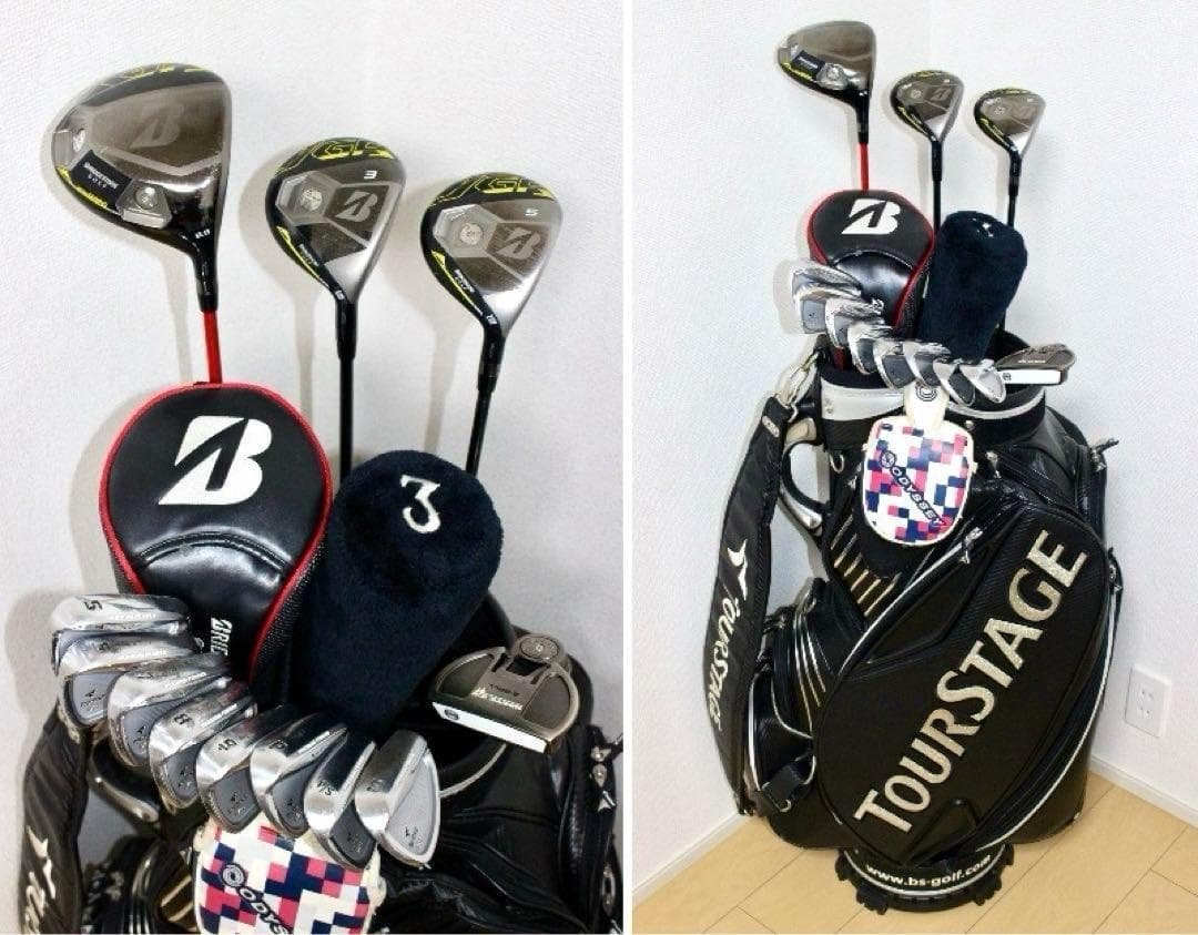 ブリヂストン JGR.ViQ等 ゴルフクラブ フルセット❗️プロモデル バッグ付