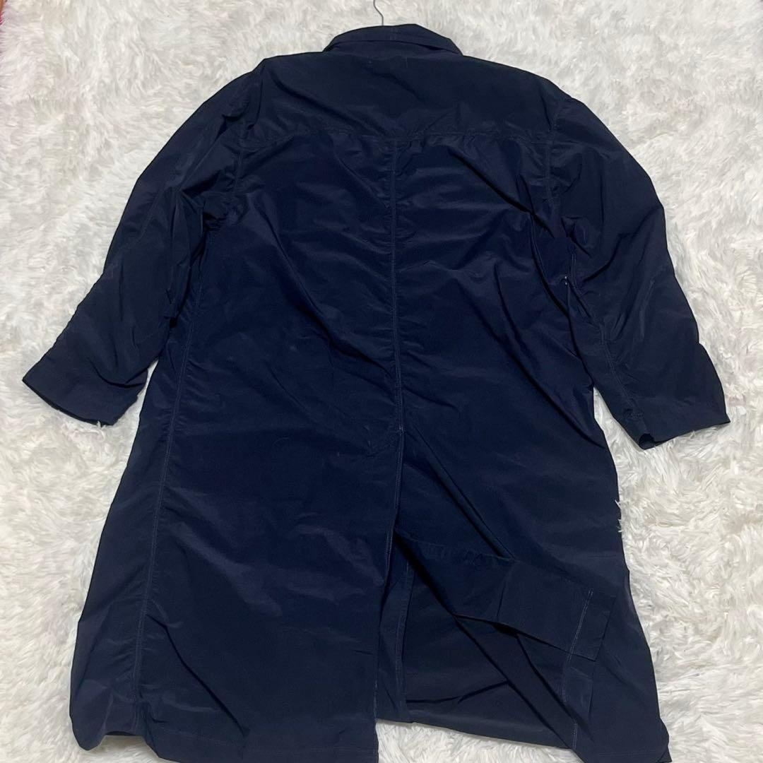 美品 グラフペーパー ショップコート ショールカラー パッカリング ブラック