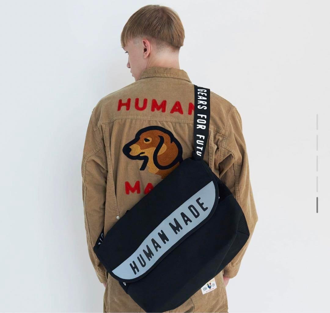 [中古]Human Made Messenger Bag Large Black