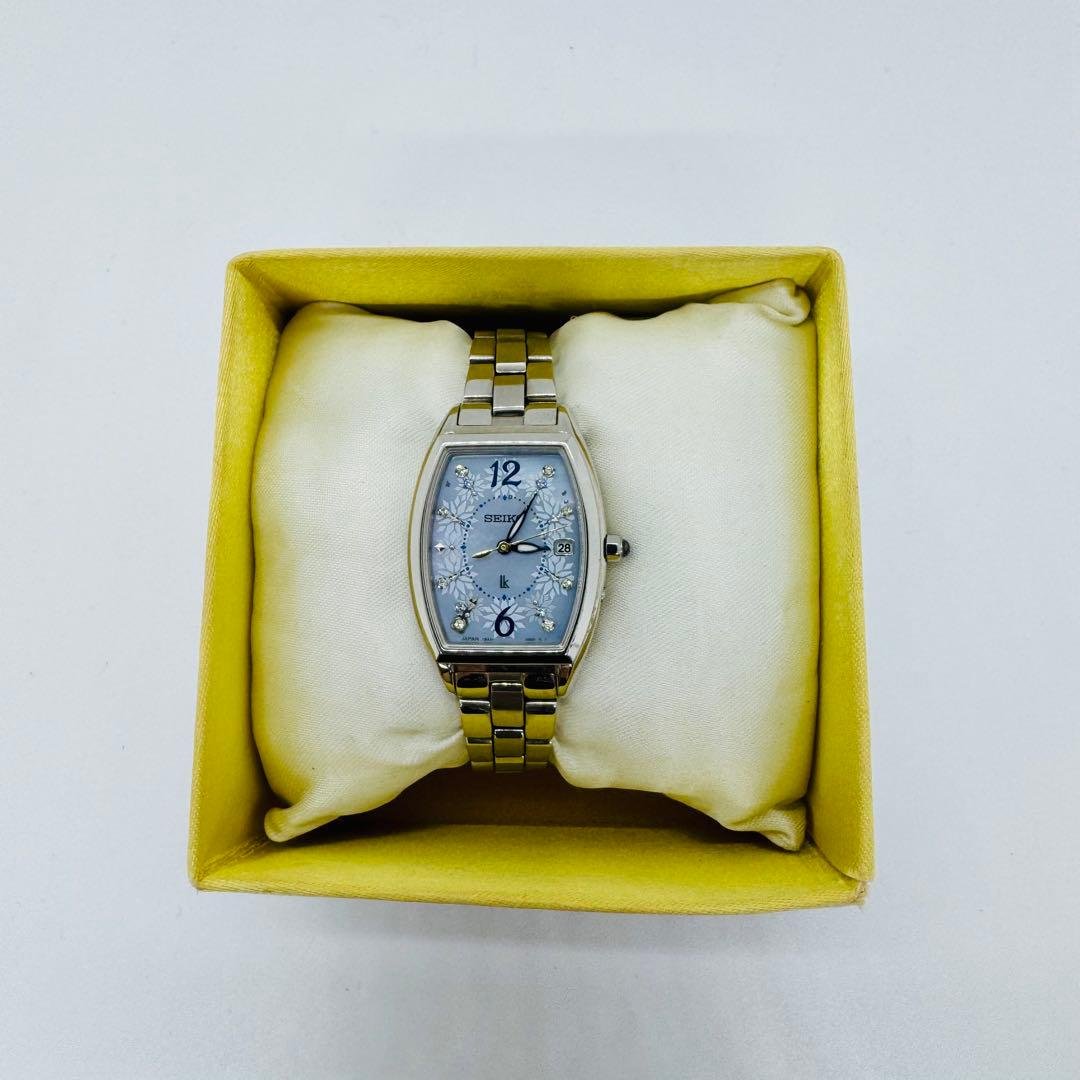 ✨SEIKO✨セイコー✨1B32-0AA0✨デイト✨ルキア✨シルバー✨腕時計✨
